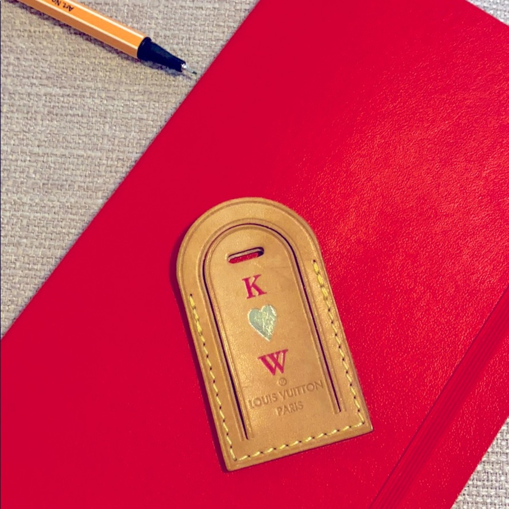 Authentic LV tag charm